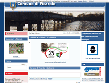 Tablet Screenshot of comune.ficarolo.ro.it